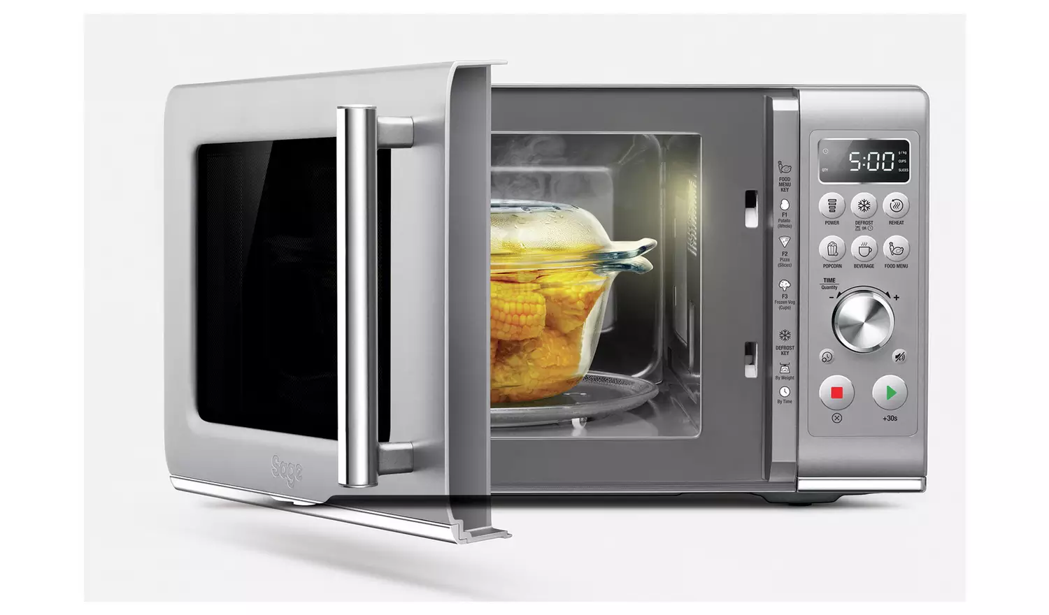 Sage 800W Standard Microwave SMO650SIL4GEU1 - Silver