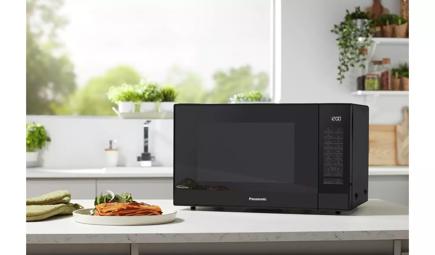 Panasonic 1000W Standard Microwave NNST46K - Black