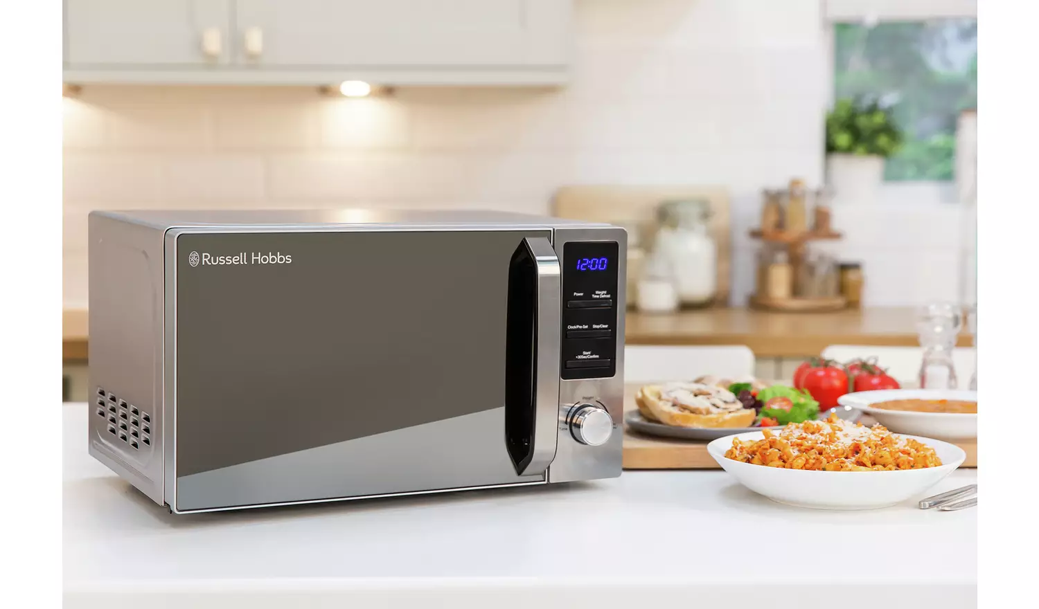 Russell Hobbs Buckingham 800W Compact Microwave - S/Steel