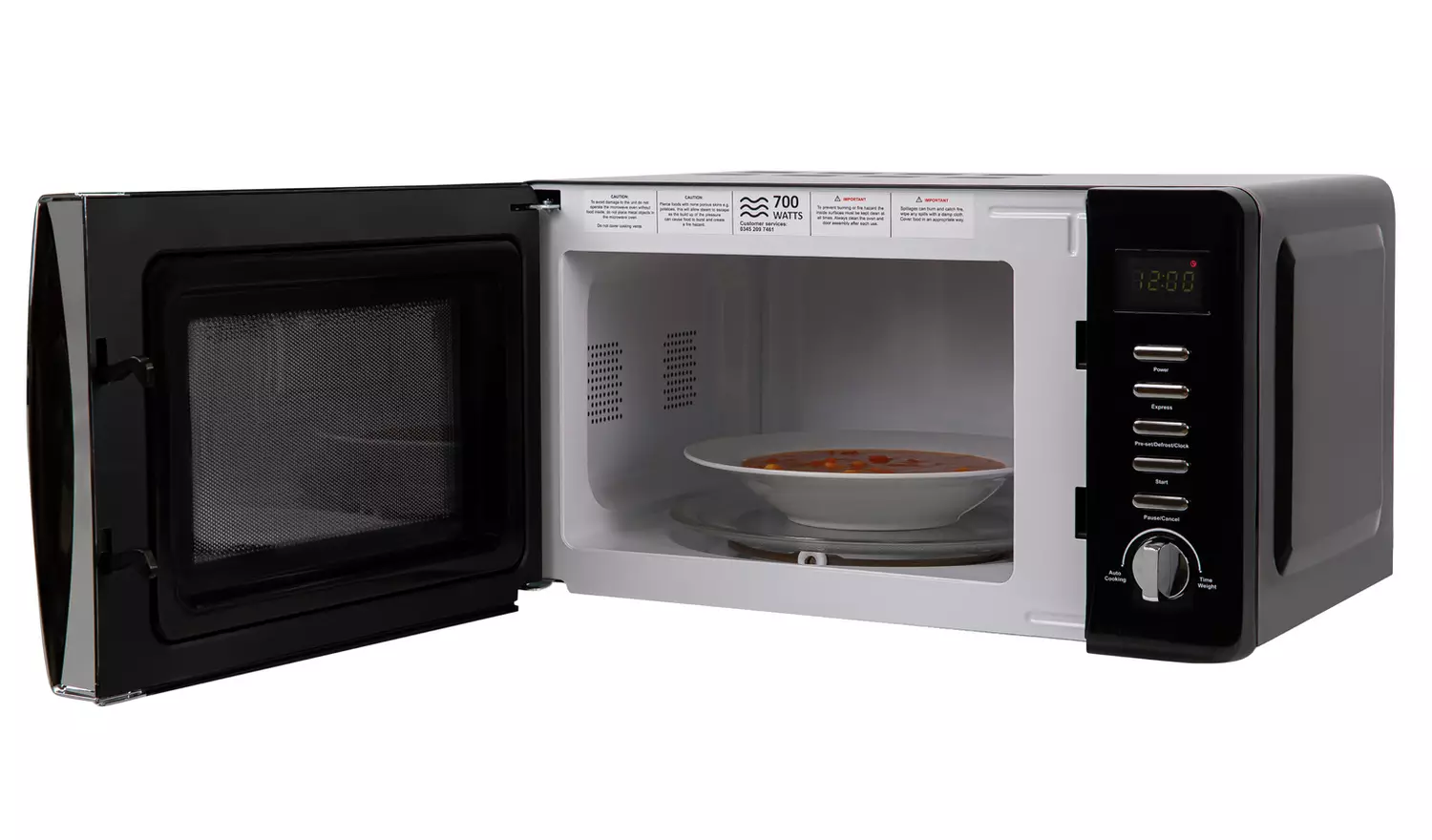 Russell Hobbs Worcester 700W Standard Microwave - Black