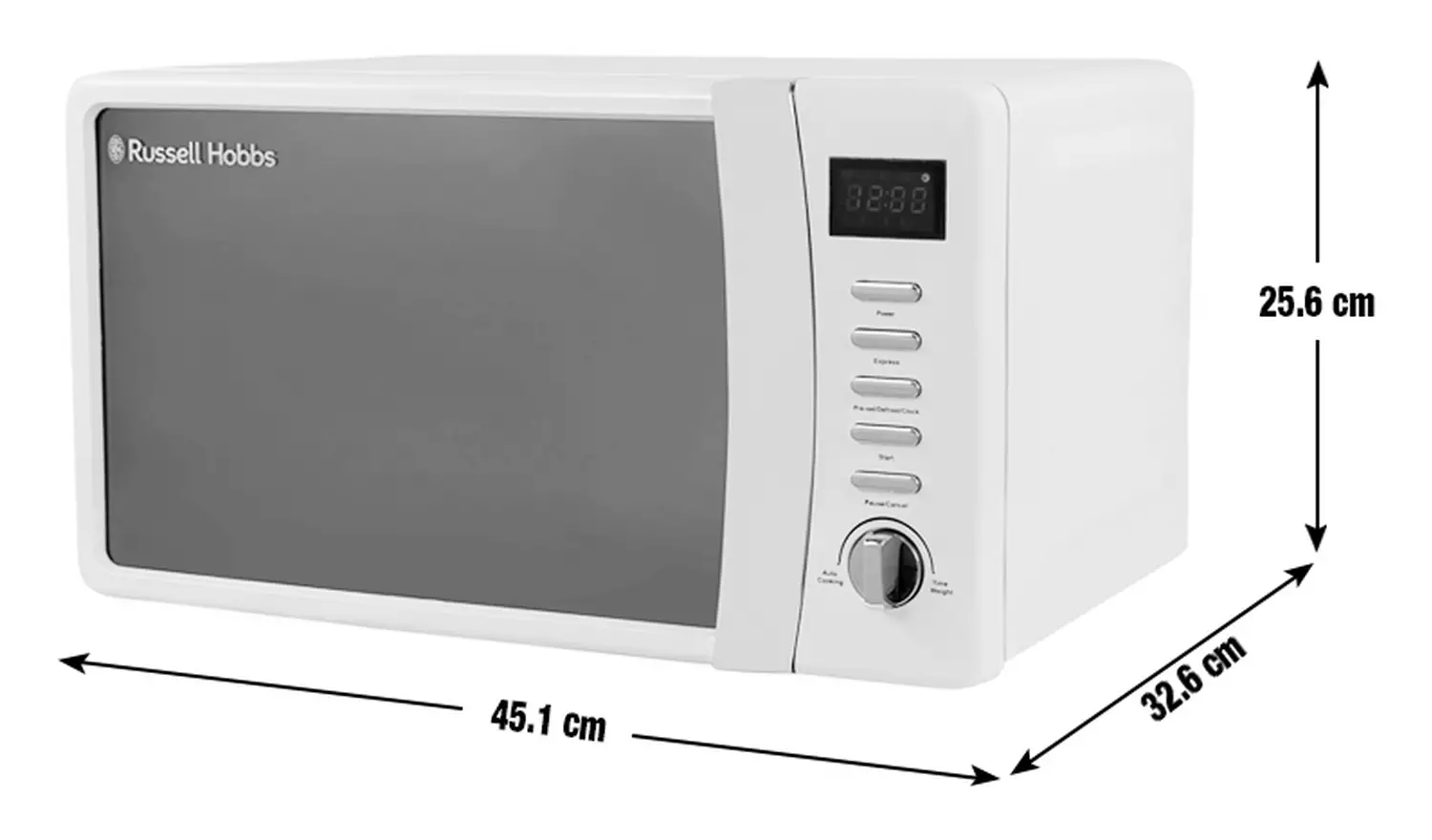 Russell Hobbs Worcester 700W Standard Microwave - Cream