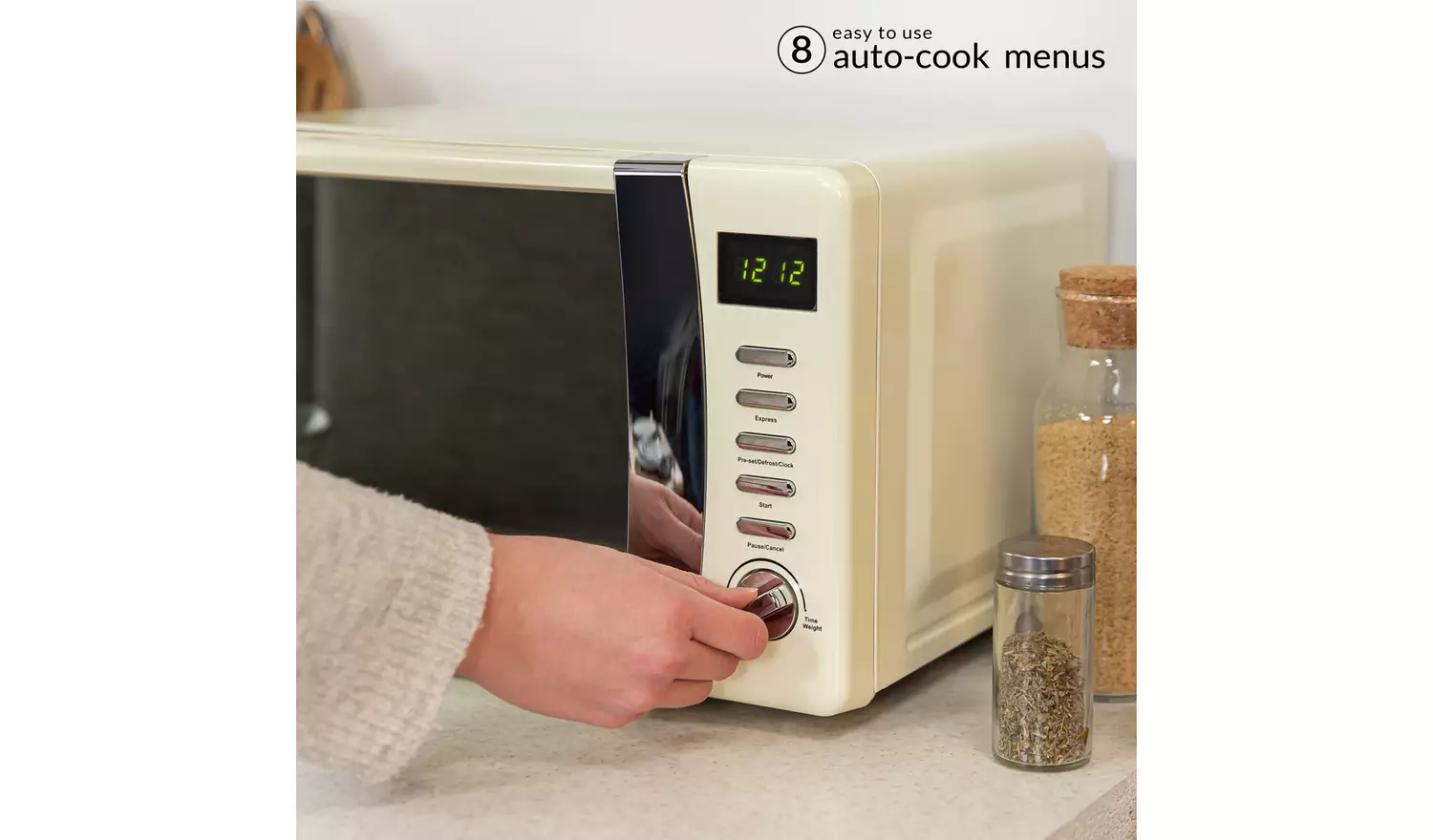 Russell Hobbs Worcester 700W Standard Microwave - Cream