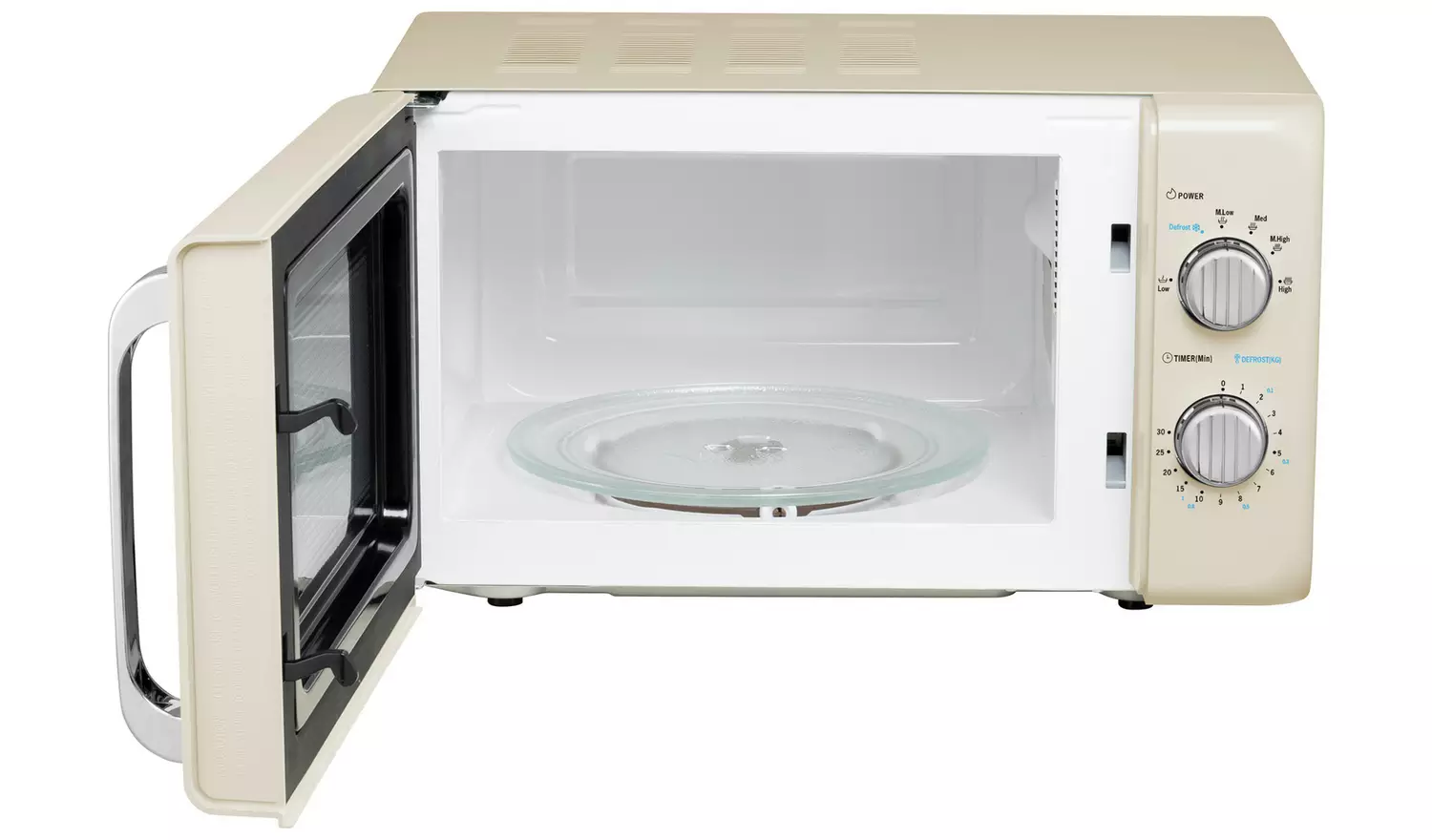 De'Longhi Argento Flora 800W Standard Microwave - Cream