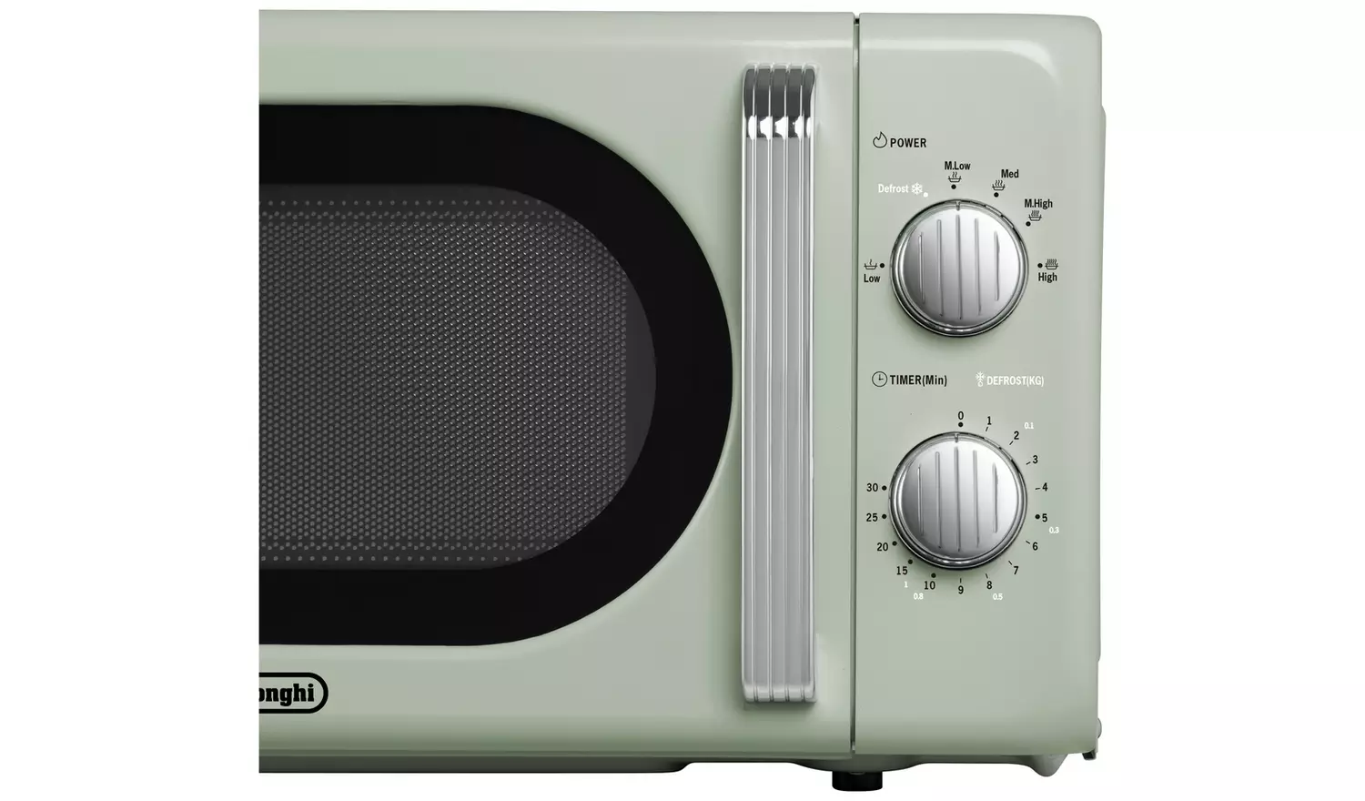 De'Longhi Argento Flora 800W Standard Microwave - Sage Green