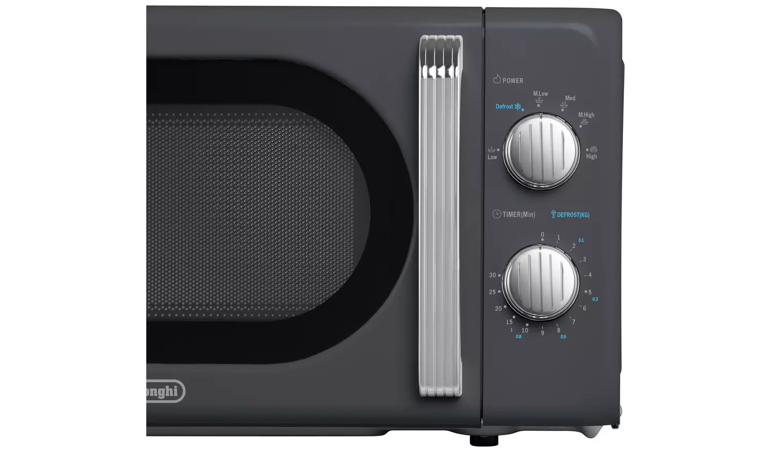 De'Longhi Argento Flora 800W Standard Microwave - Grey
