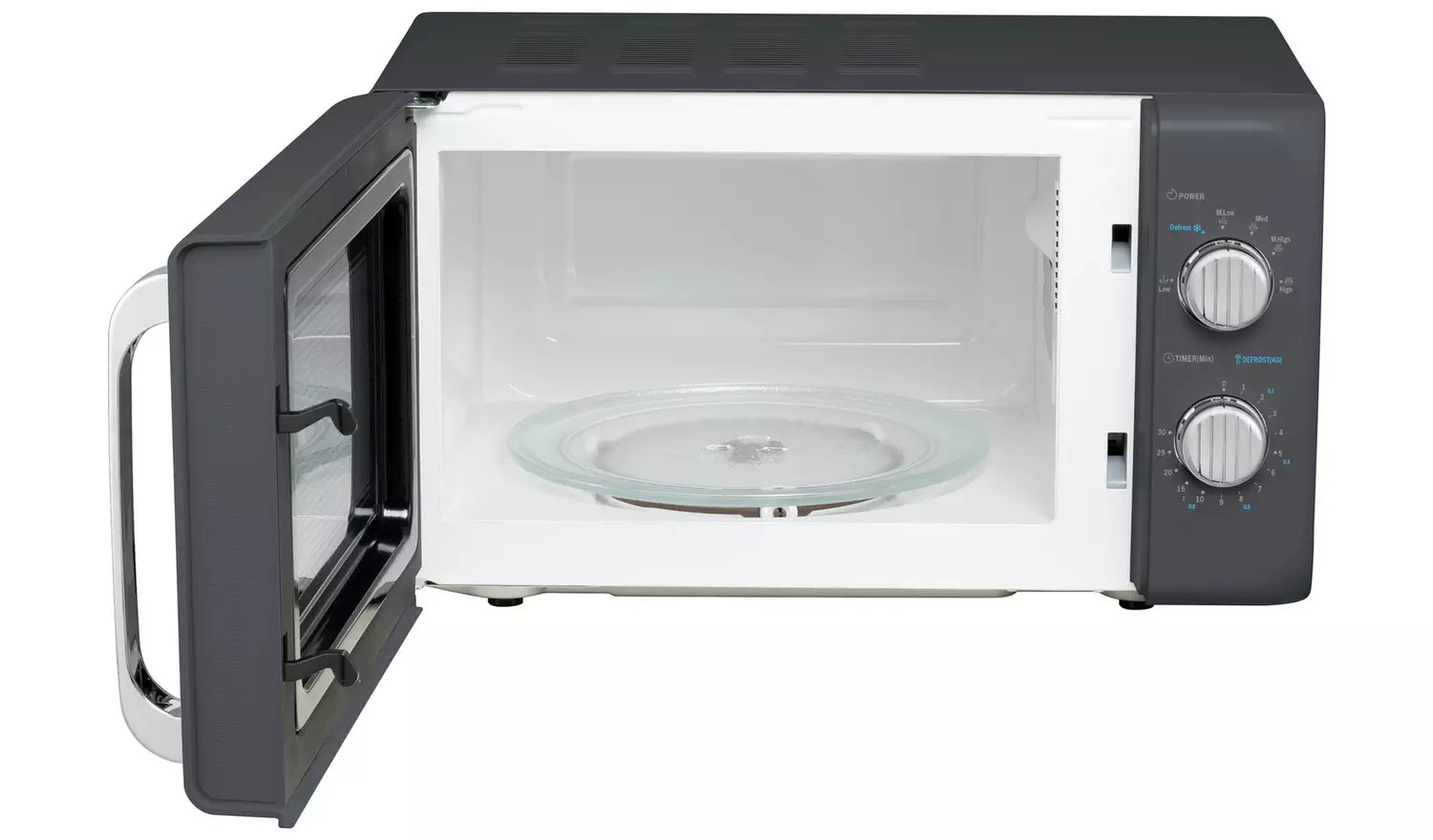 De'Longhi Argento Flora 800W Standard Microwave - Grey