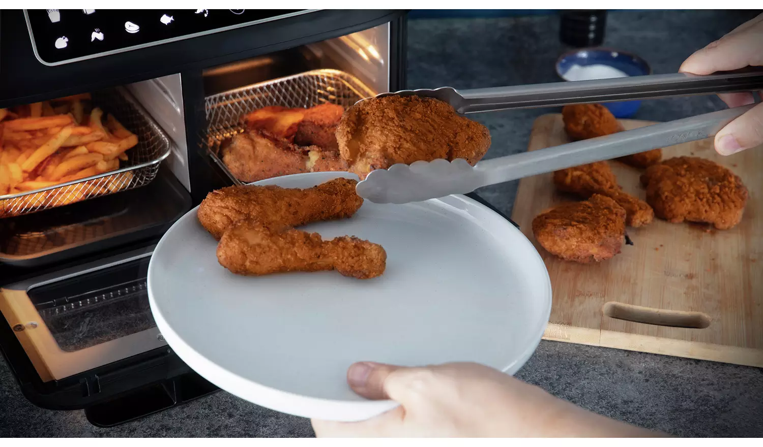 Tower T17102 Vortx Vizion 11L Dual Air Fryer Oven - Black