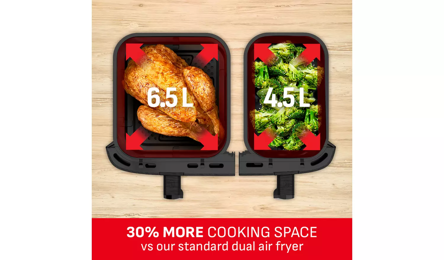 Tefal Easy Fry Dual XXL EY9428G0 11L Air Fryer - Black