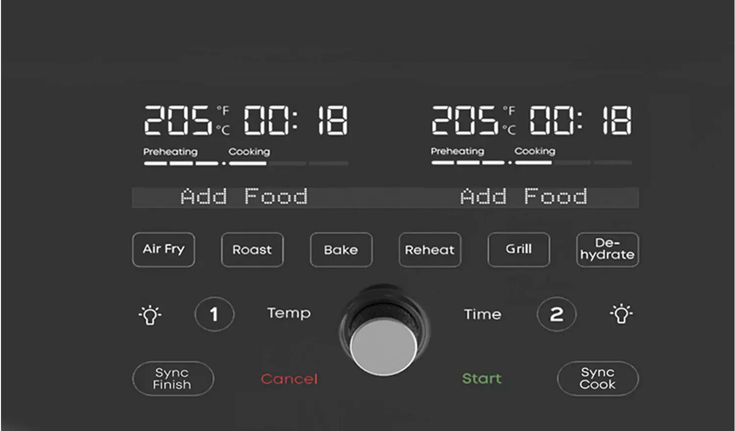 Instant Vortex ClearCook 7.6L Dual Air Fryer - Black