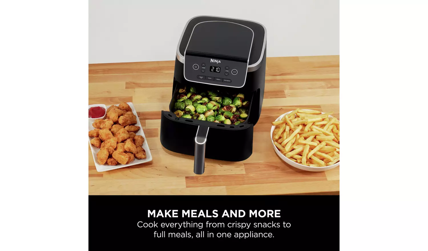 Ninja Pro AF140UK 4.7L Air Fryer - Black