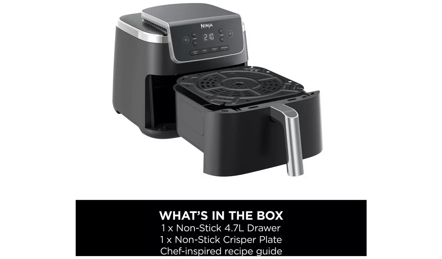 Ninja Pro AF140UK 4.7L Air Fryer - Black