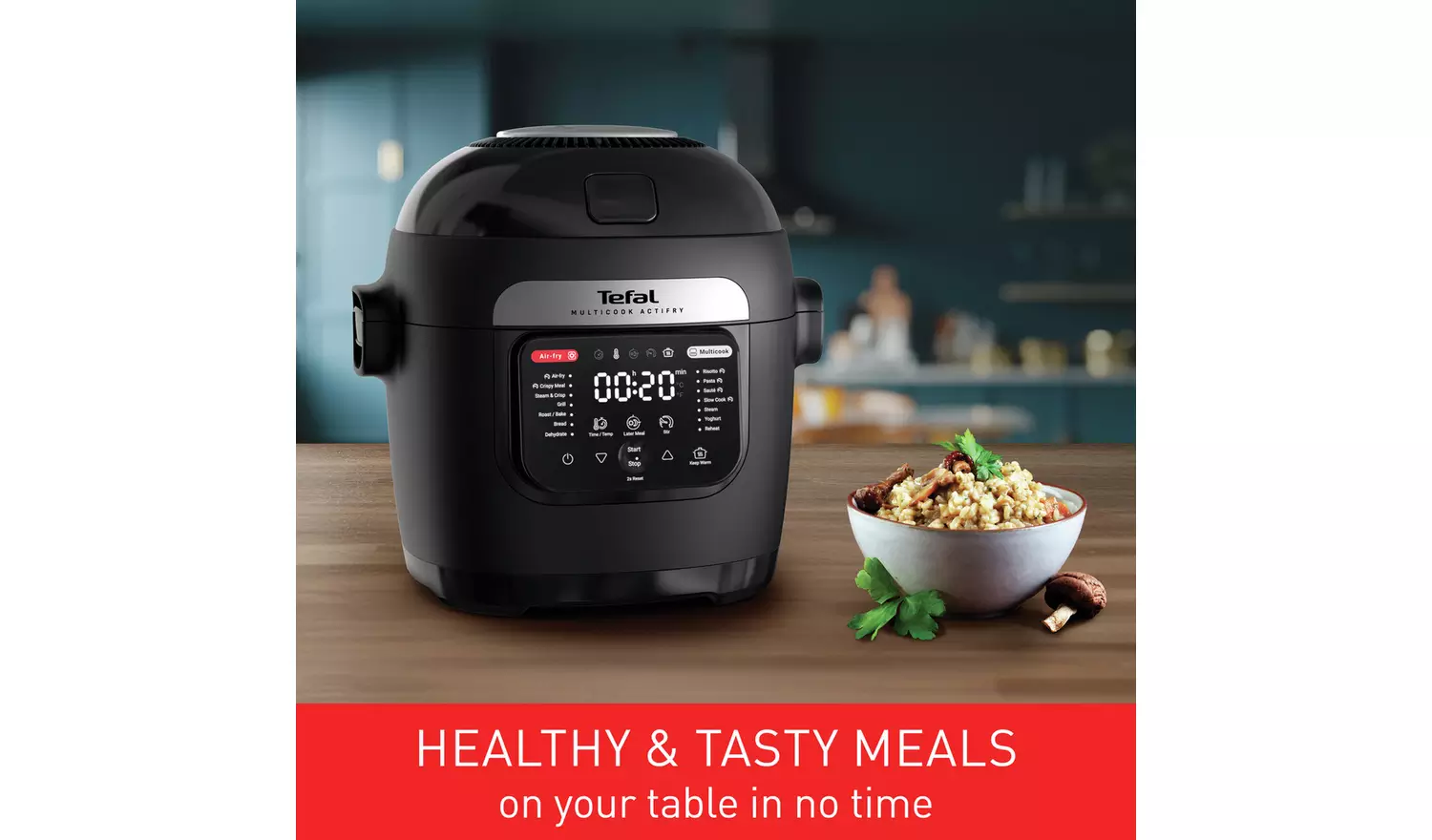 Tefal Multi cook Actifry MY7418G1 6L Air Fryer - Black