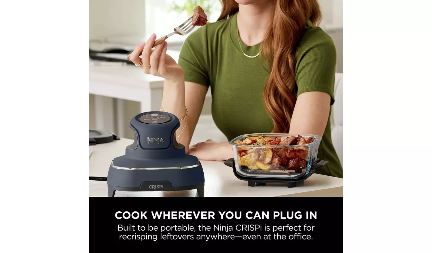 Ninja CRISPi 4-in-1 FN101UKGY 4.5L Portable Air Fryer - Blue