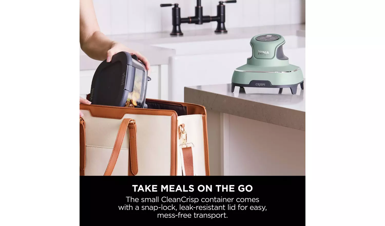 Ninja CRISPi 4-in-1 FN101UKSG 4.5L Portable Air Fryer - Sage