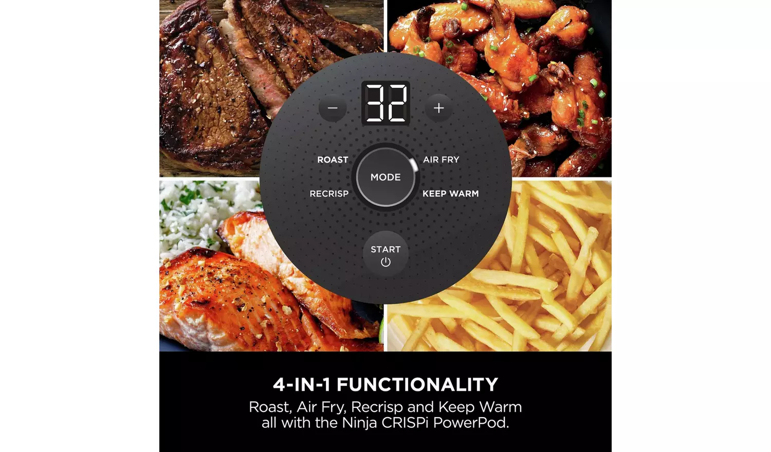 Ninja CRISPi 4-in-1 FN101UKSG 4.5L Portable Air Fryer - Sage