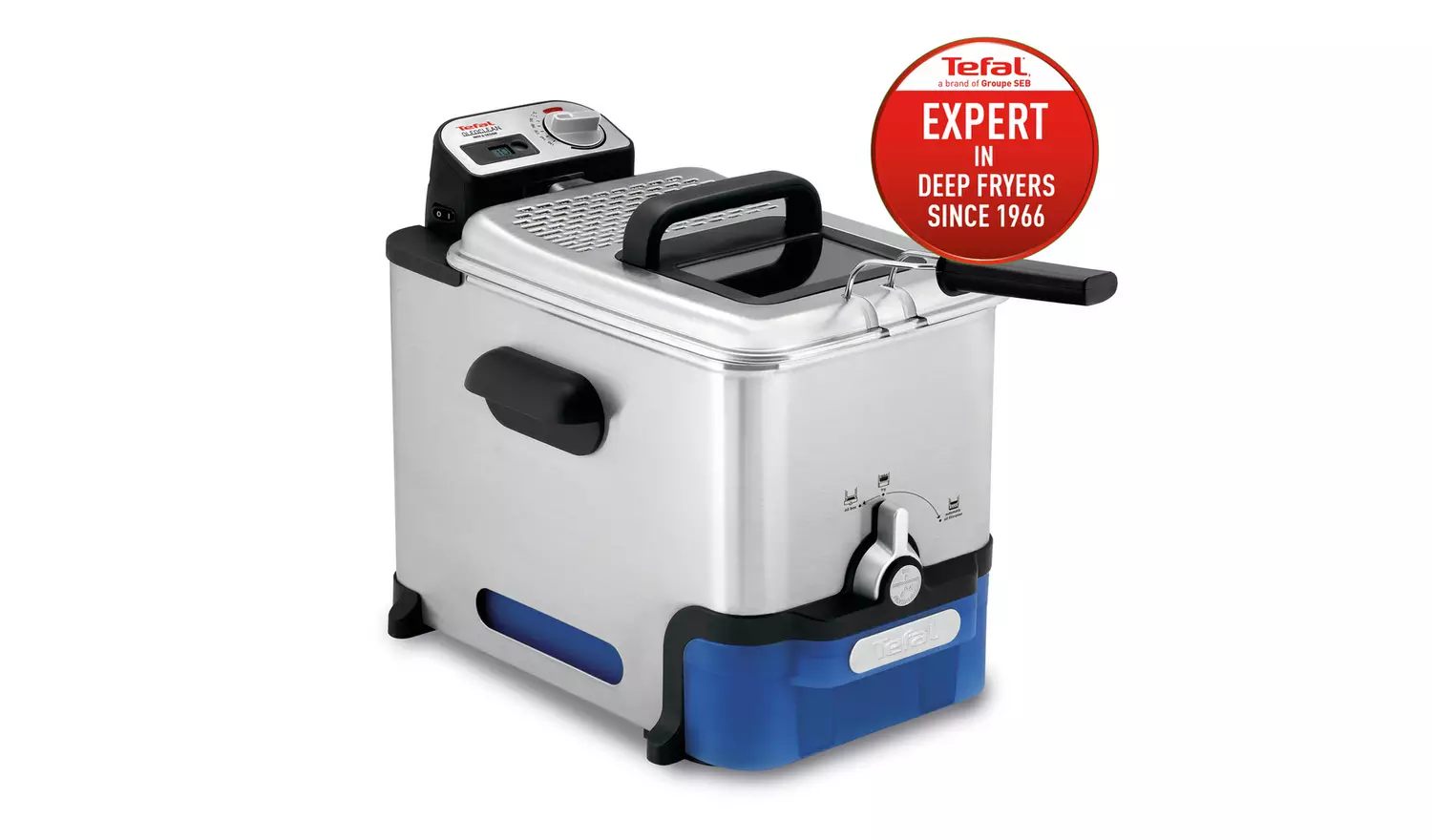 Tefal FR804040 OleoClean Pro Deep Fat Fryer - Black
