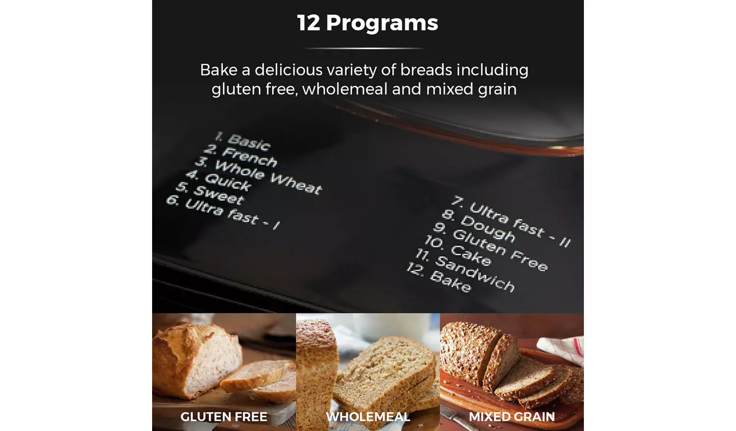 Tower T11003 Digital Breadmaker - Black