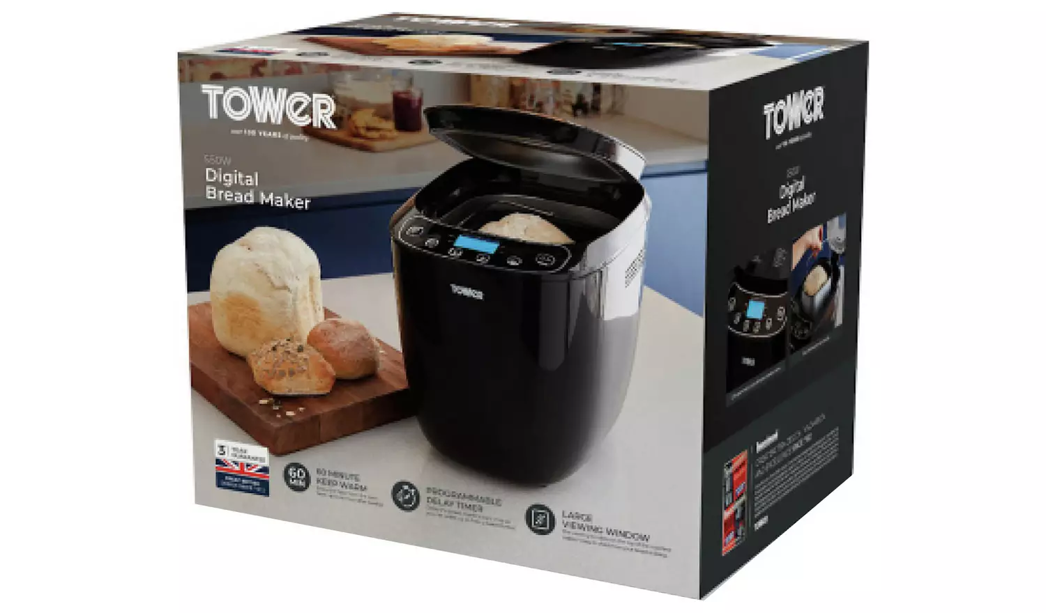 Tower T11003 Digital Breadmaker - Black