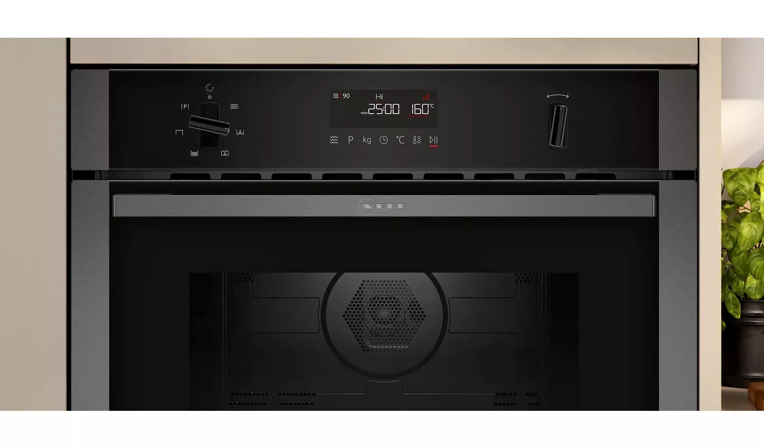 Neff C1AMG84G1B 900W Built In Microwave - Graphite