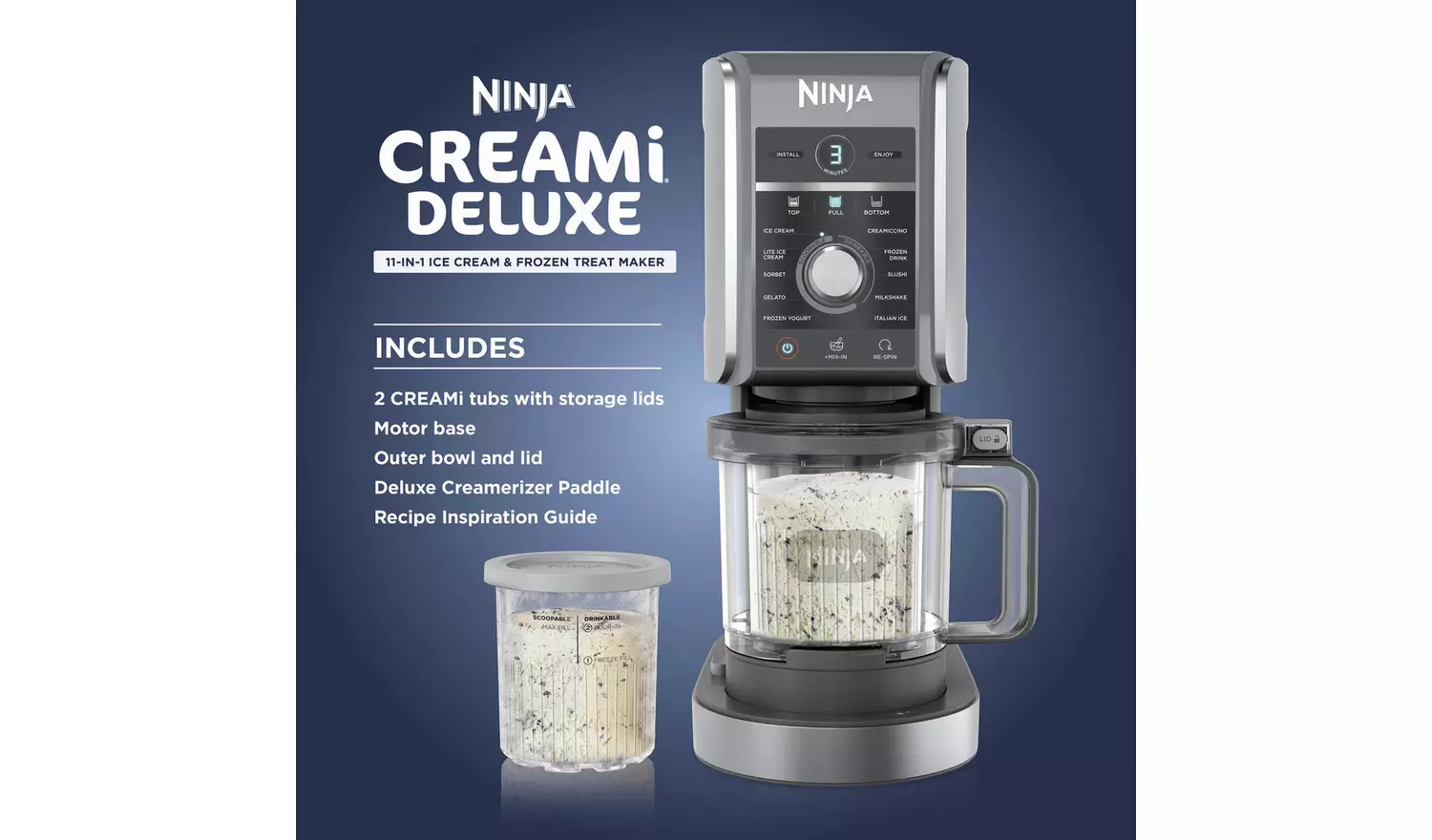 Ninja 1.19L CREAMi Deluxe Ice Cream Maker