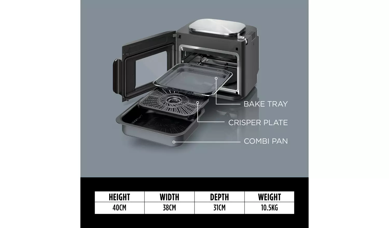 Ninja Combi 12 in 1 12.5L Digital Multi Cooker - Grey