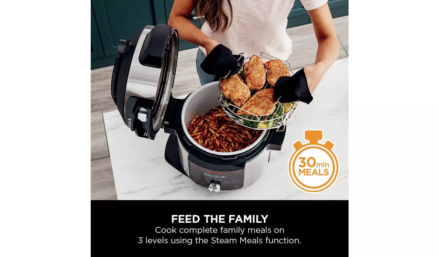 Ninja Foodi MAX 15-in-1 SmartLid 7.5L Multi Cooker Air Fryer
