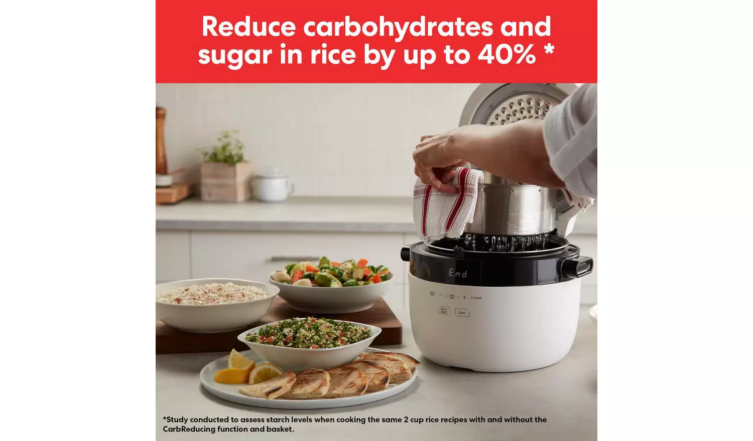 Instant 2.8L Rice Cooker and Steamer - White