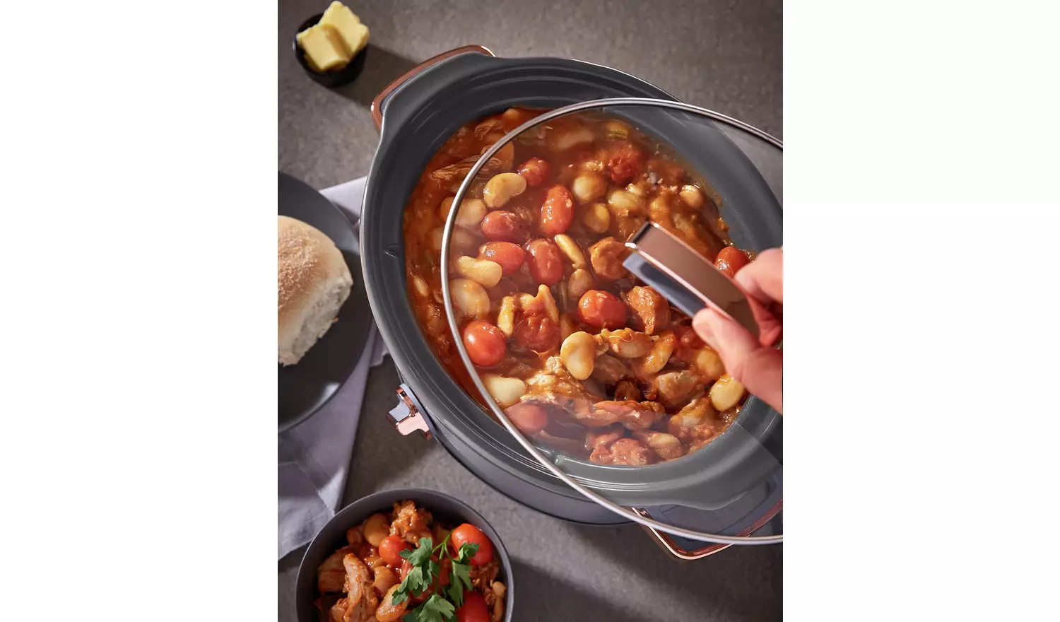 Tower Cavaletto 3.5L Slow Cooker - Grey