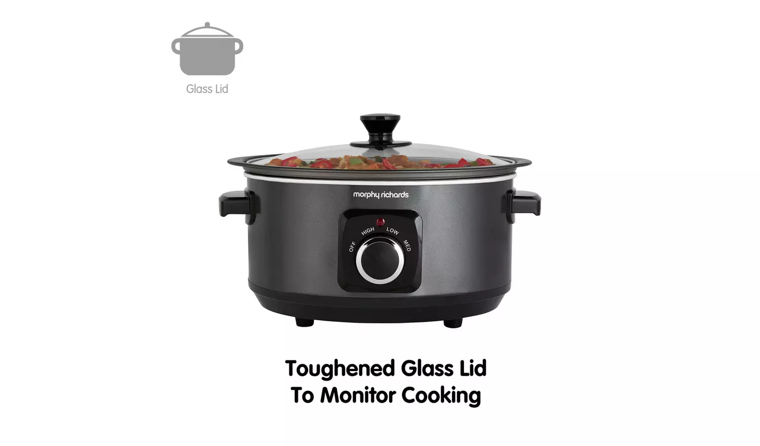 Morphy Richards Evoke 3.5L Sear and Stew Slow Cooker - Black