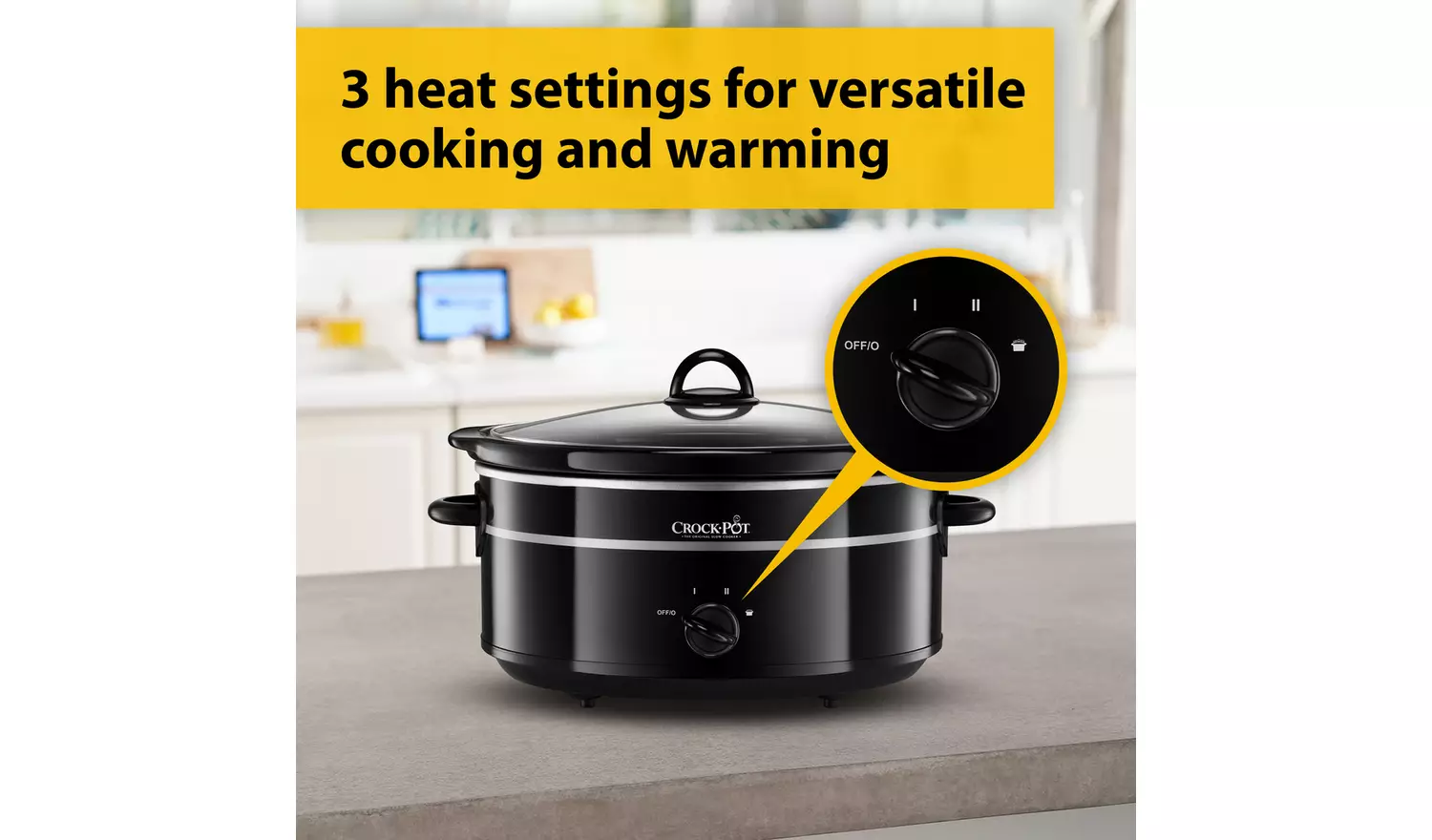 Crockpot 6.5L Slow Cooker - Black