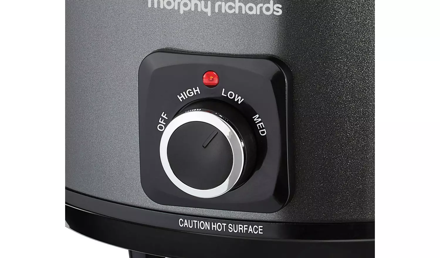 Morphy Richards 6.5L Hinged Lid Slow Cooker - Black