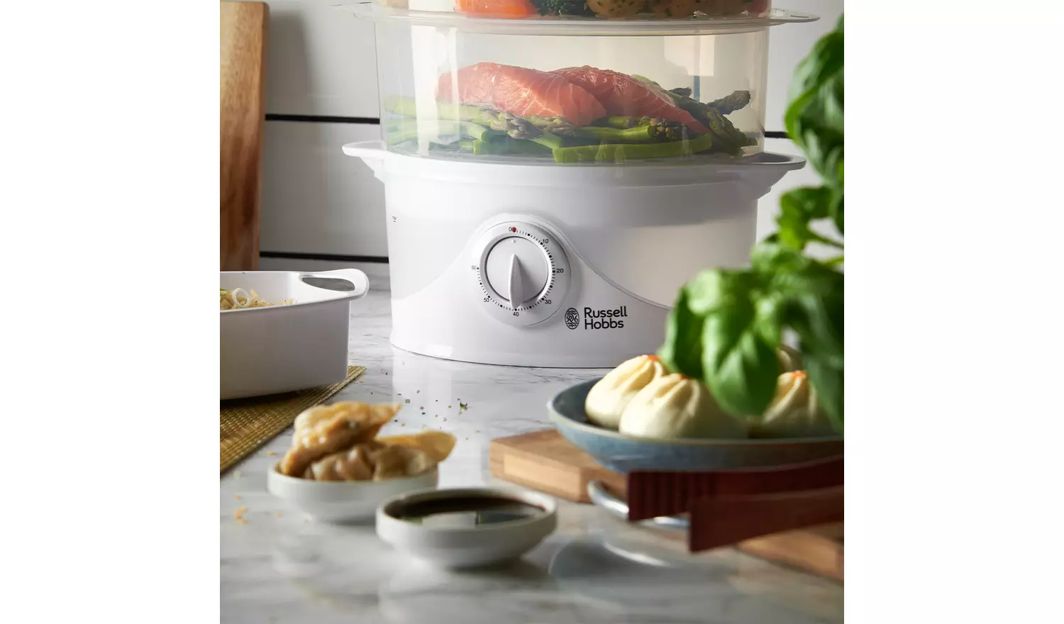 Russell Hobbs 3 Tier Plastic Food Steamer 21140