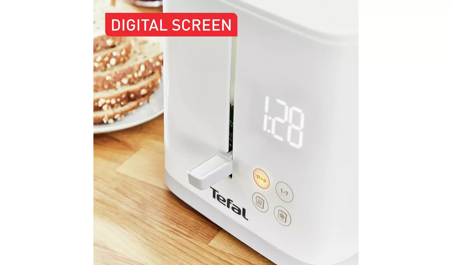 Tefal TT6931G0 Sense 2 Slice Toaster - White