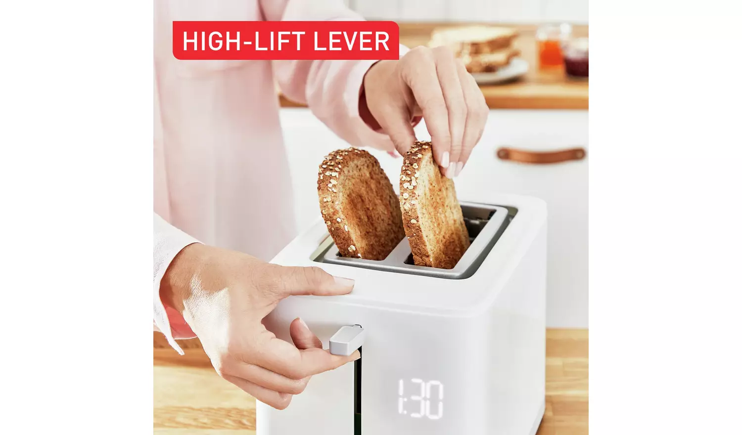 Tefal TT6931G0 Sense 2 Slice Toaster - White