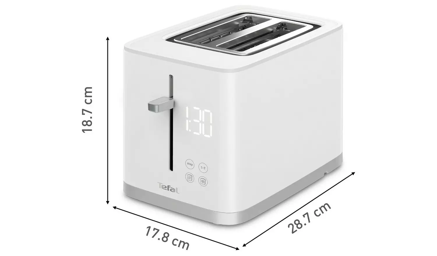 Tefal TT6931G0 Sense 2 Slice Toaster - White