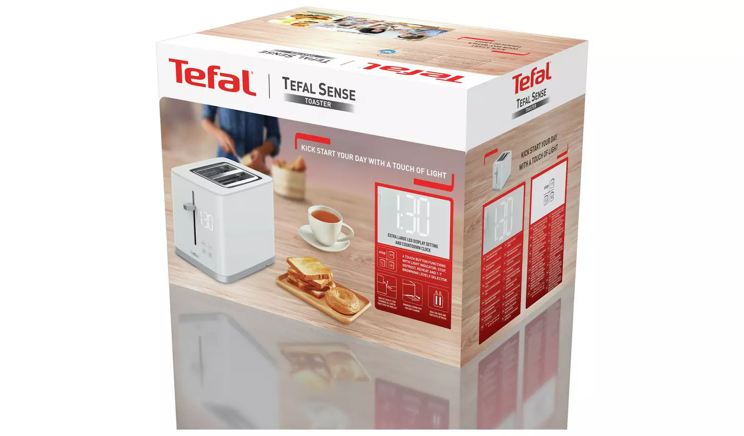 Tefal TT6931G0 Sense 2 Slice Toaster - White