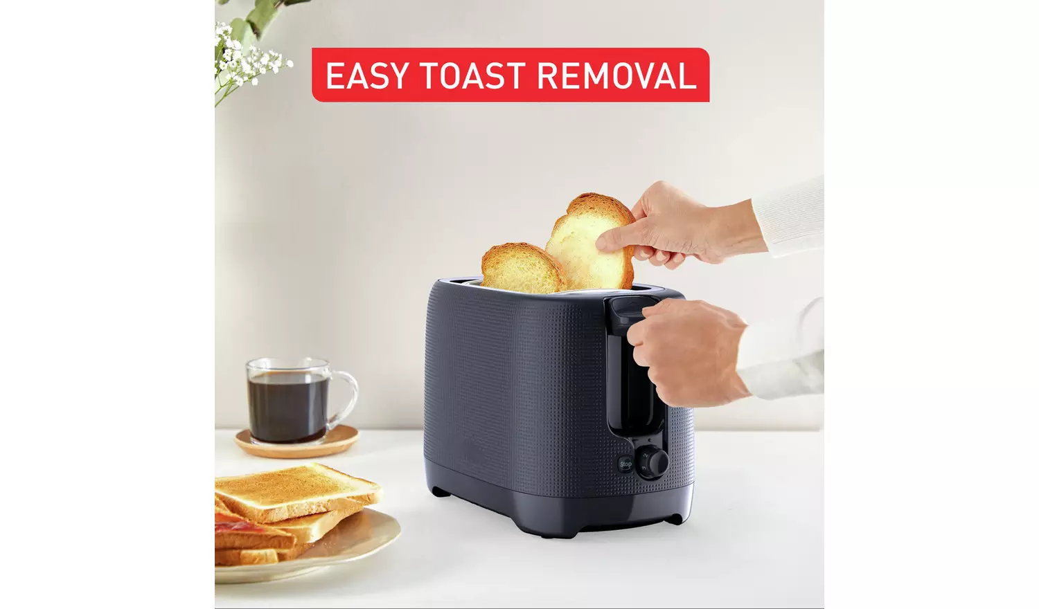 Tefal TT2M08G0 Morning 2 Slice Toaster - Navy