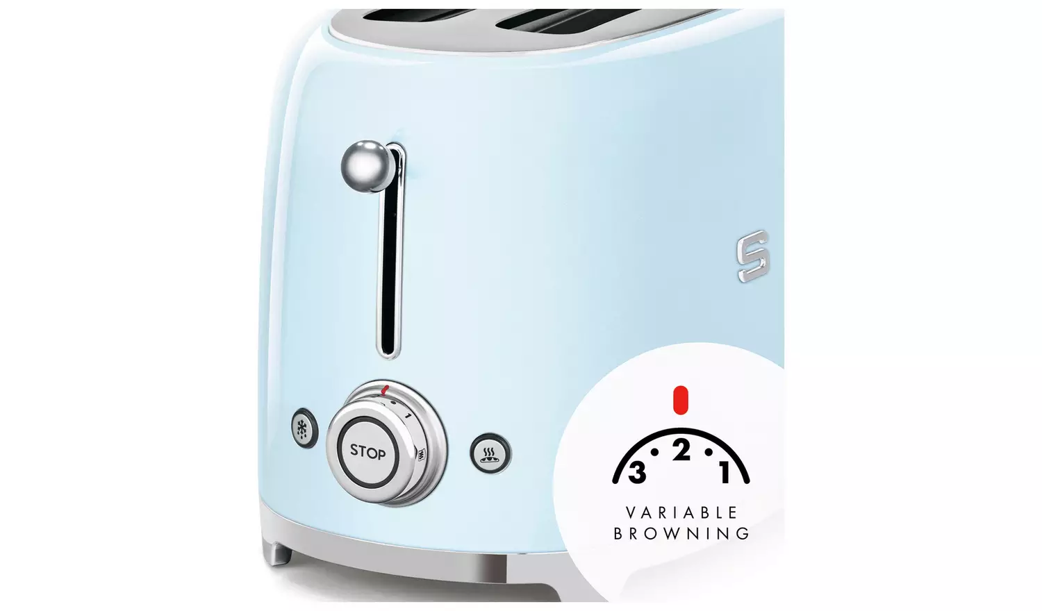 TSF02PBUK Four Slice Toaster in Pastel Blue