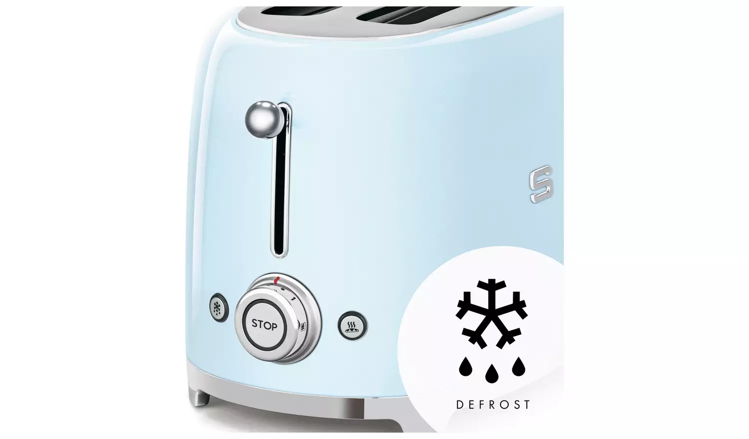 TSF02PBUK Four Slice Toaster in Pastel Blue