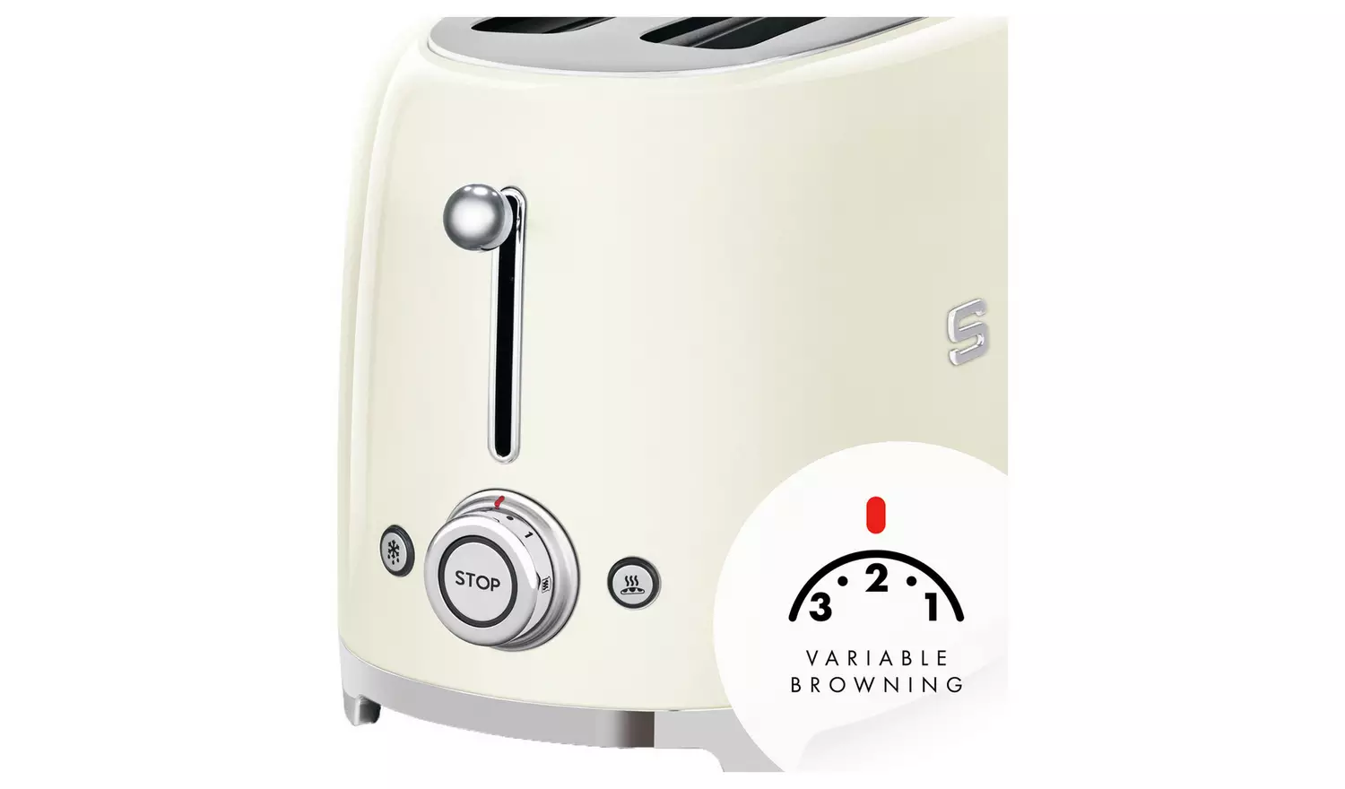 TSF02CRUK Four Slice Toaster in Cream