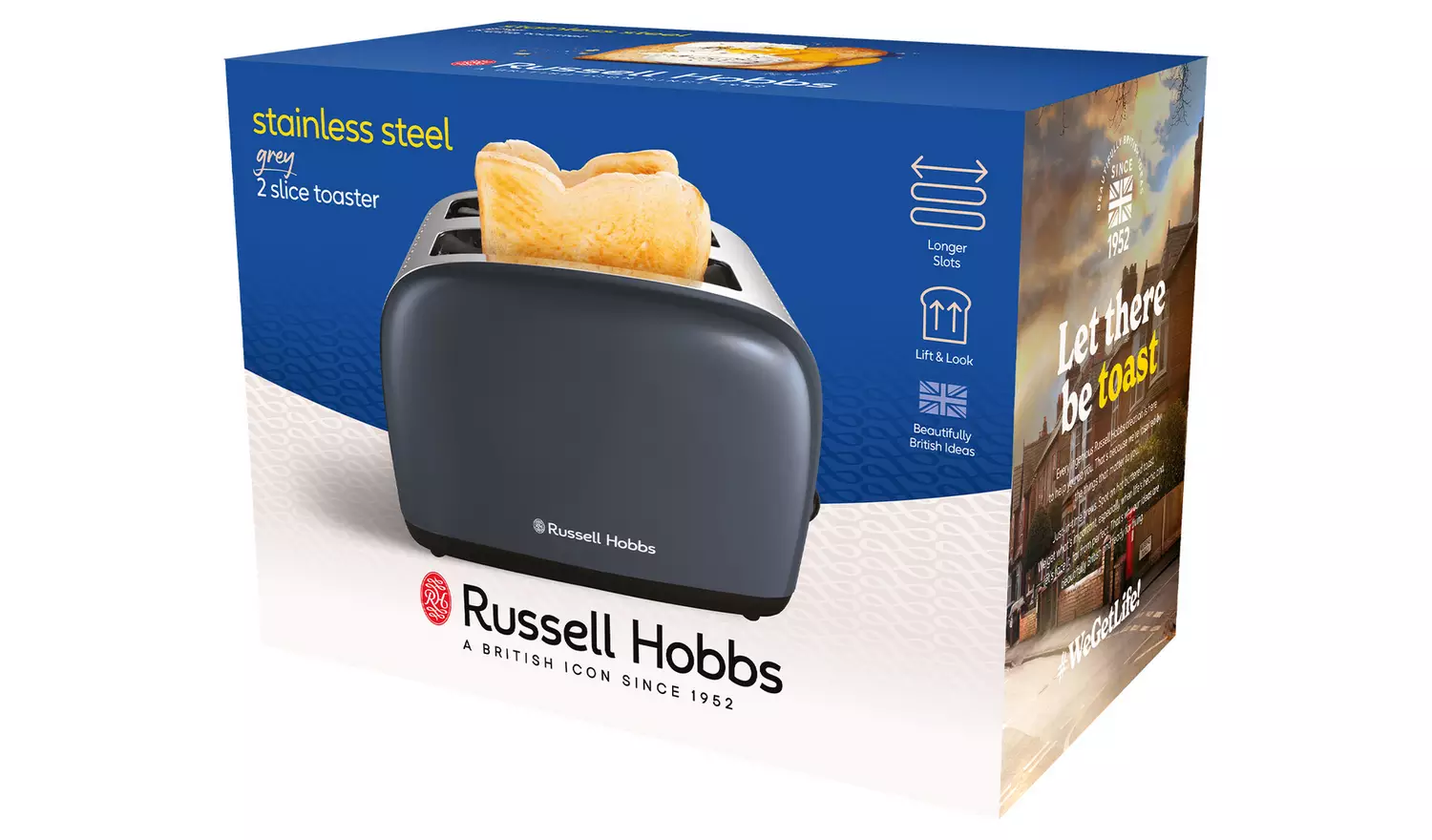 Russell Hobbs 2 Slice Grey Toaster 26552