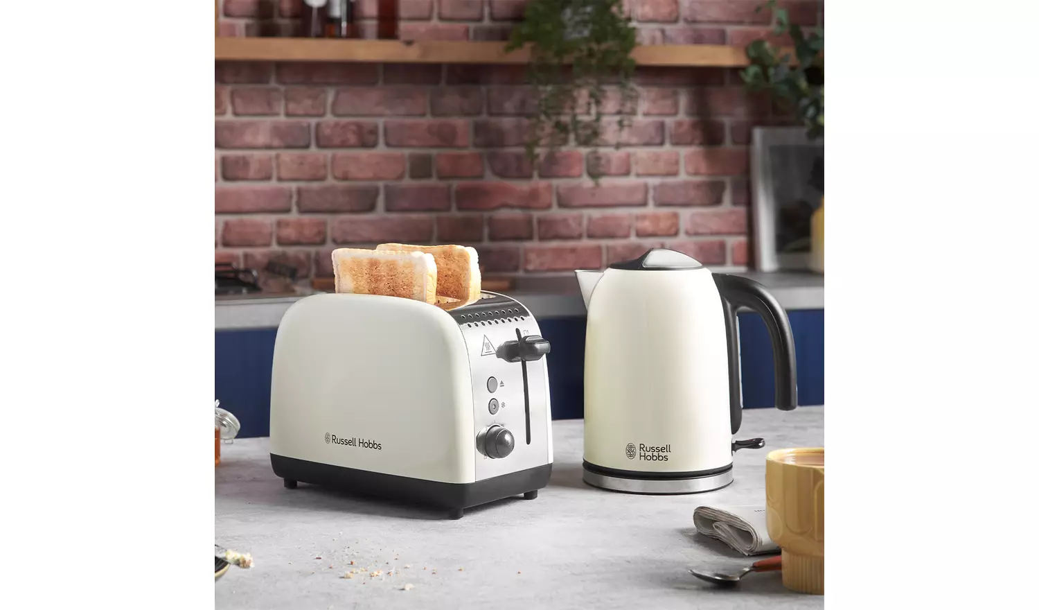 Russell Hobbs Stainless Steel 2 Slice Cream Toaster 26551
