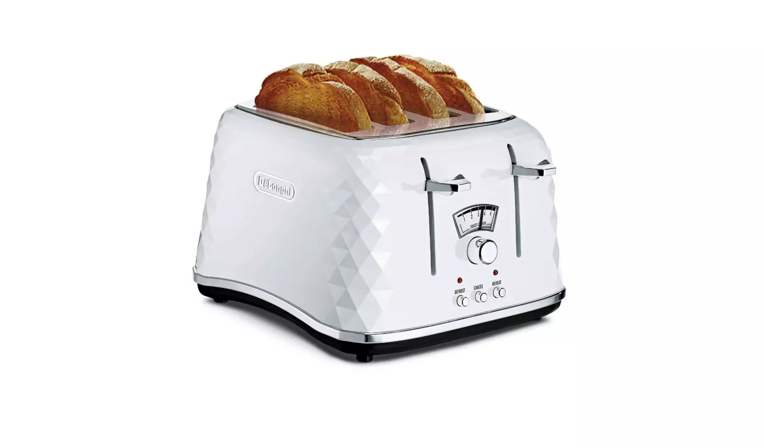 De'Longhi CTJ4003 Brillante 4 Slice Toaster - White