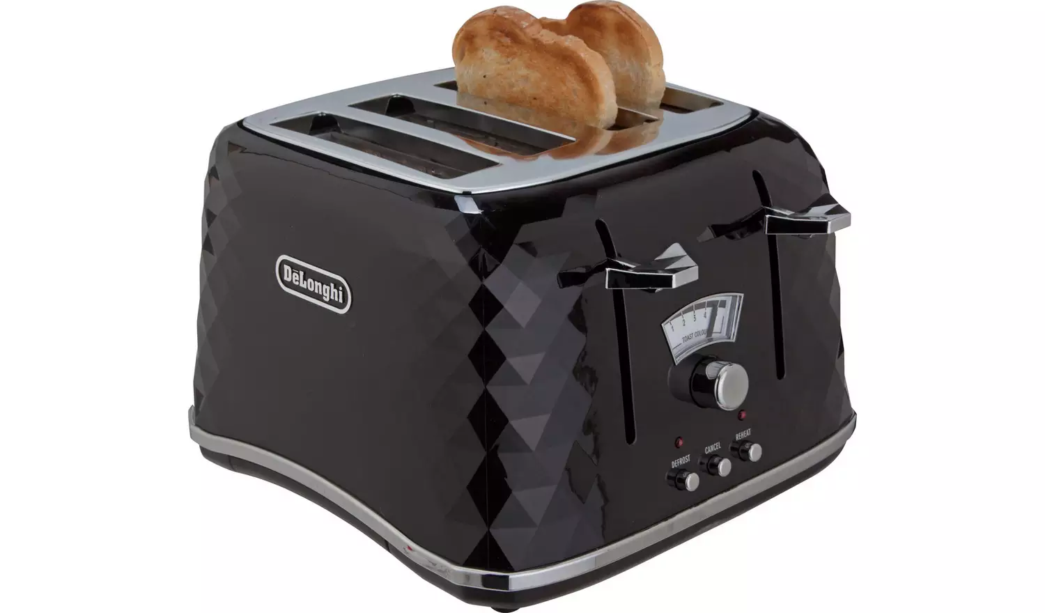 De'Longhi CTJ4003 Brillante 4 Slice Toaster - Black