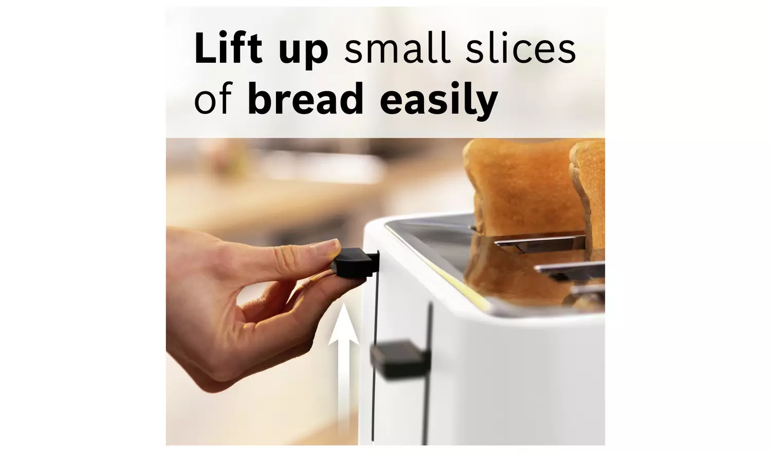 Bosch TAT3M141Gb MyMoment 4 Slice Toaster - White