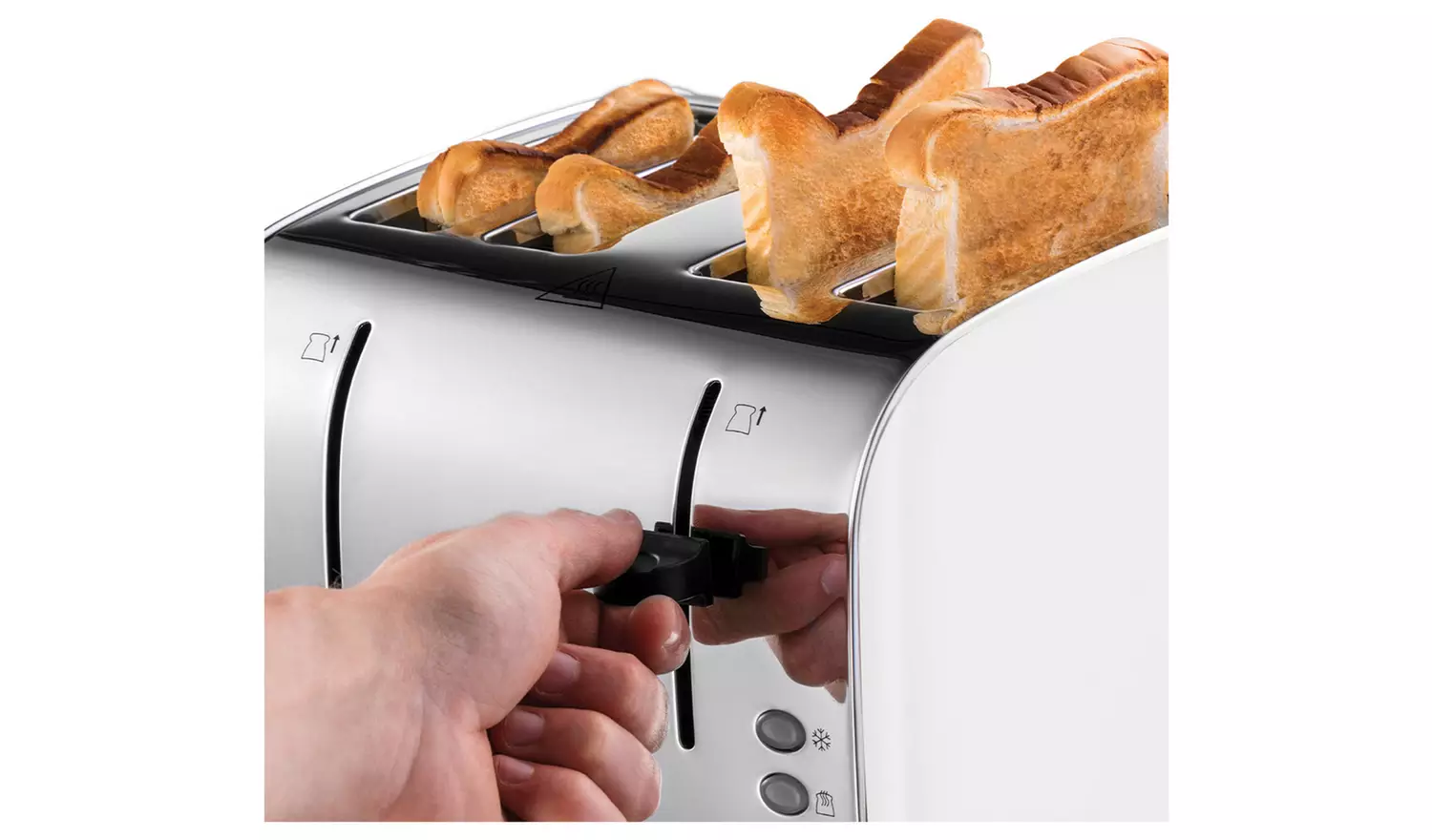 Russell Hobbs Worcester 4 Slice White Toaster 28361