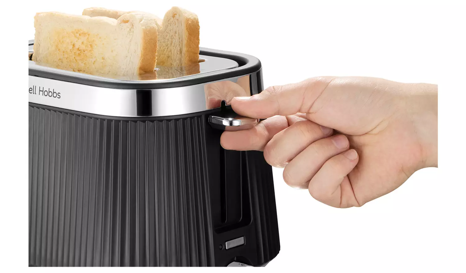 Russell Hobbs Bronte Matte Black 2 Slice Toaster 26760