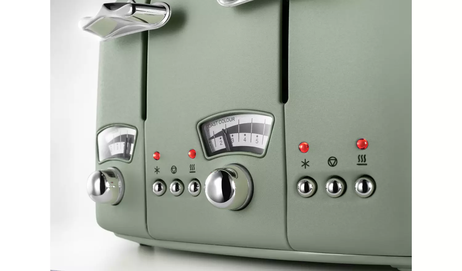 De'Longhi CTO4.GR Argento Flora 4 Slice Toaster - Green
