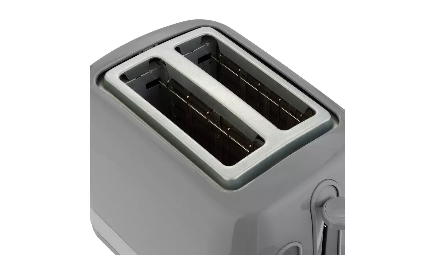 Cookworks Illuminated 2 Slice Toaster - Grey Plastic