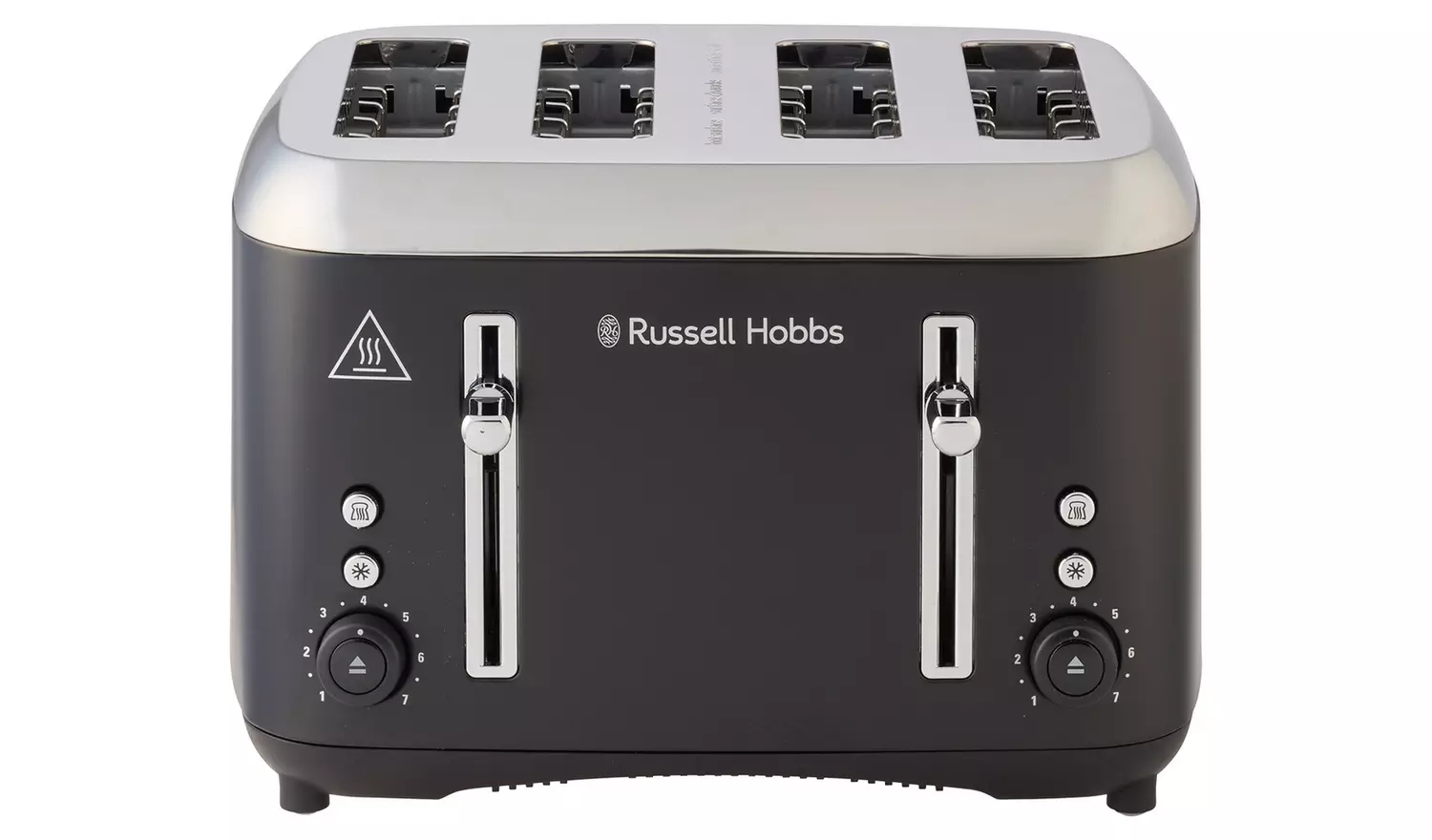 Russell Hobbs Addison Matte Black 4 Slice Toaster 27740